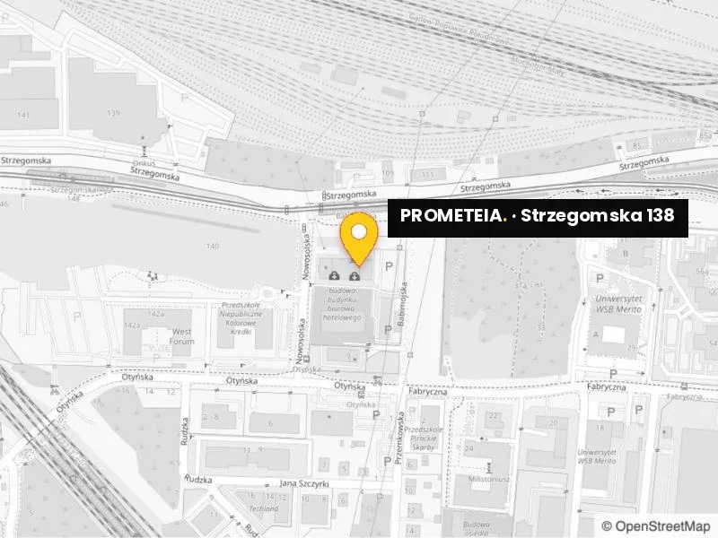 Mapa dojazdu – PROMETEIA, ul. Strzegomska 138, Wrocław